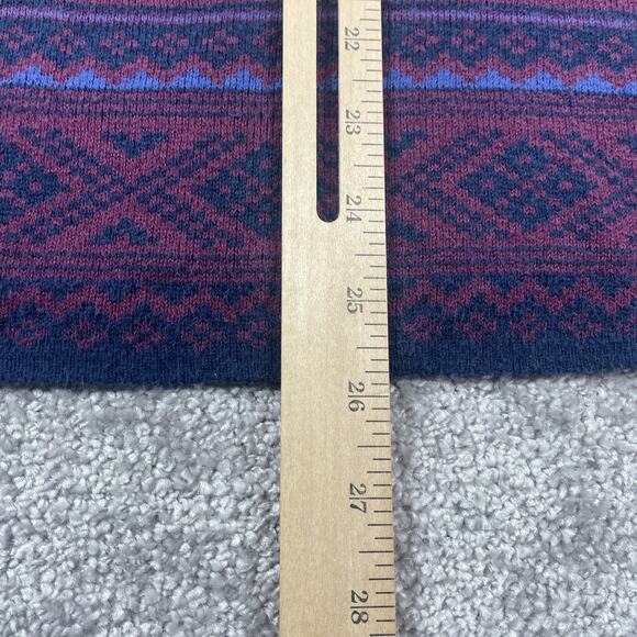 Eddie Bauer Sweater Mens Extra Large Fair Isle Nordic Knit Christmas 1/4 Zip - Picture 11 of 14